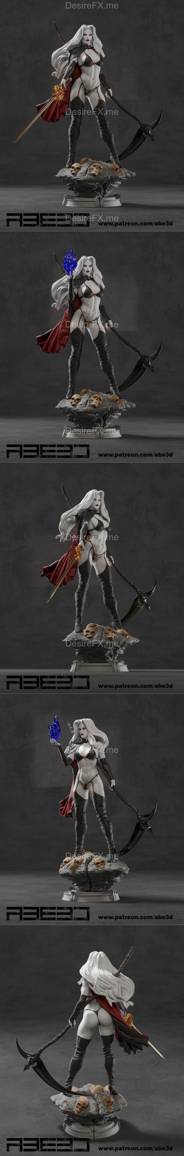 Desire FX 3d models | Abe3D – Lady Death – 3D Print Model STL