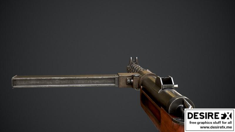 Desire FX 3d models | Lanchester Submachine Gun