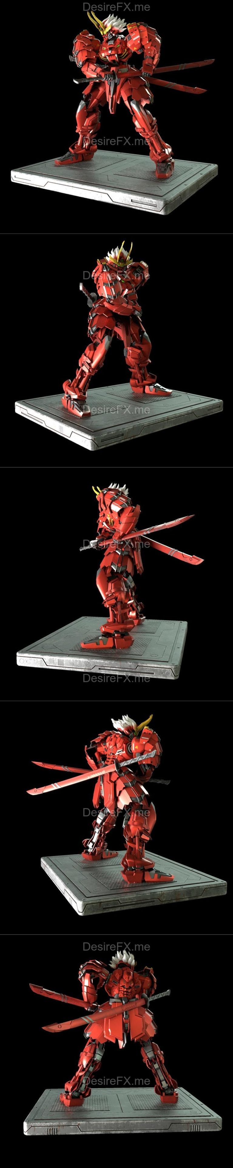 Desire FX 3d models | Shingen Takeda Gundam Statue – 3D Print Model STL