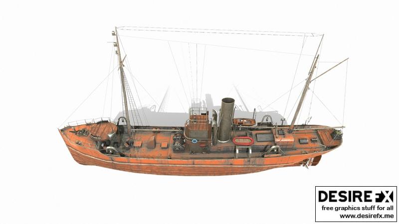 Desire FX 3d models | Old Battleship