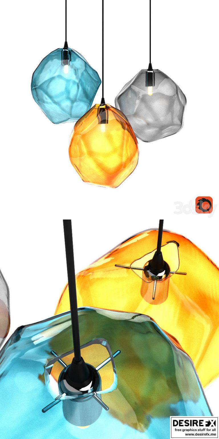 Desire FX 3d models | Color Ice Cube Pendant – 3D Model