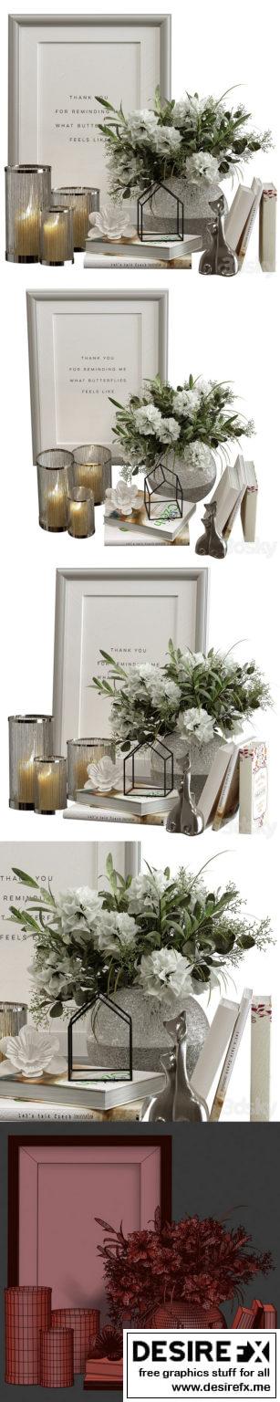Desire FX 3d models | Decorative Set With Candles – 3D Model