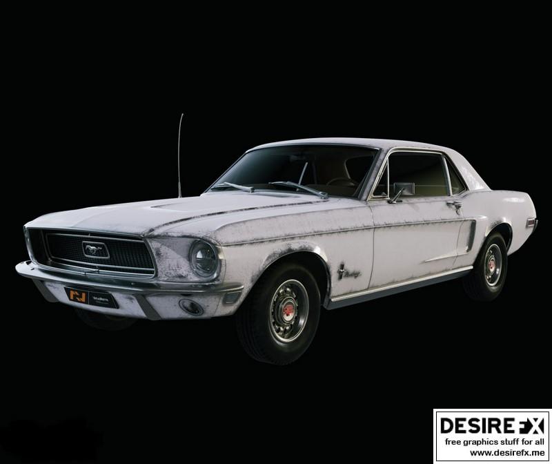 Desire FX 3d models | Ford Mustang 1968 Hardtop