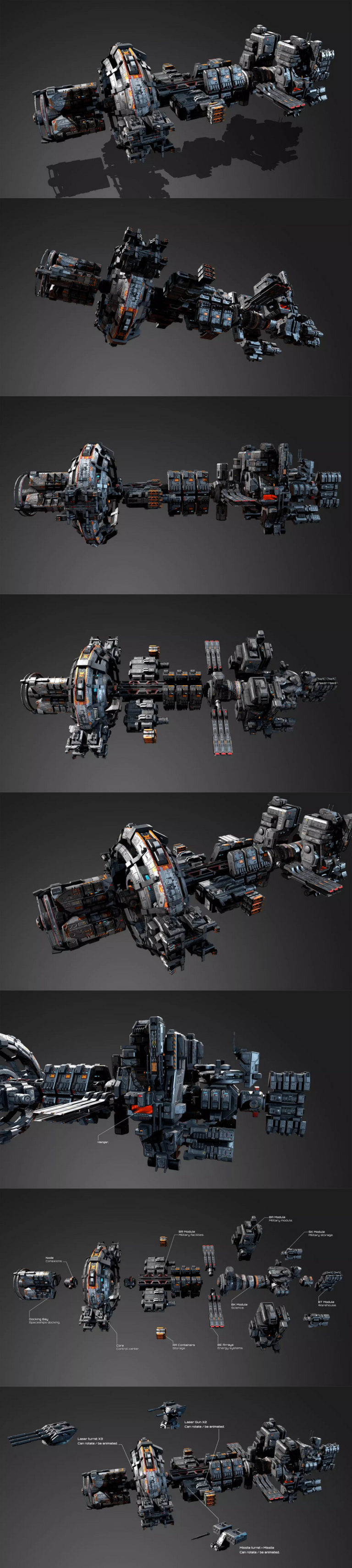 Desire FX 3d models | G8 Modular Space Station