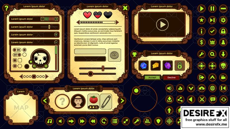 Vector Game Interface Desire FX 3d models | Game User Interface – Vector