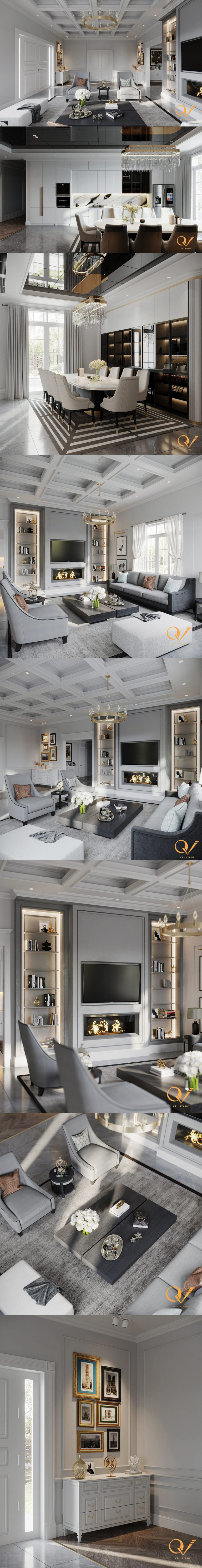 Desire FX 3d models | Living Room Kitchen Interior Model by Van Quyet ...