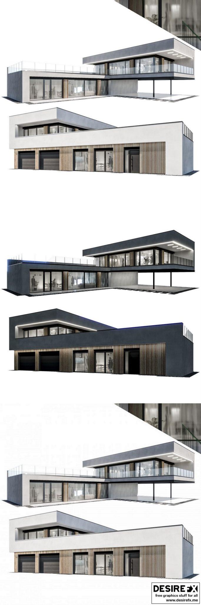 Desire FX 3d models | Modern house 09