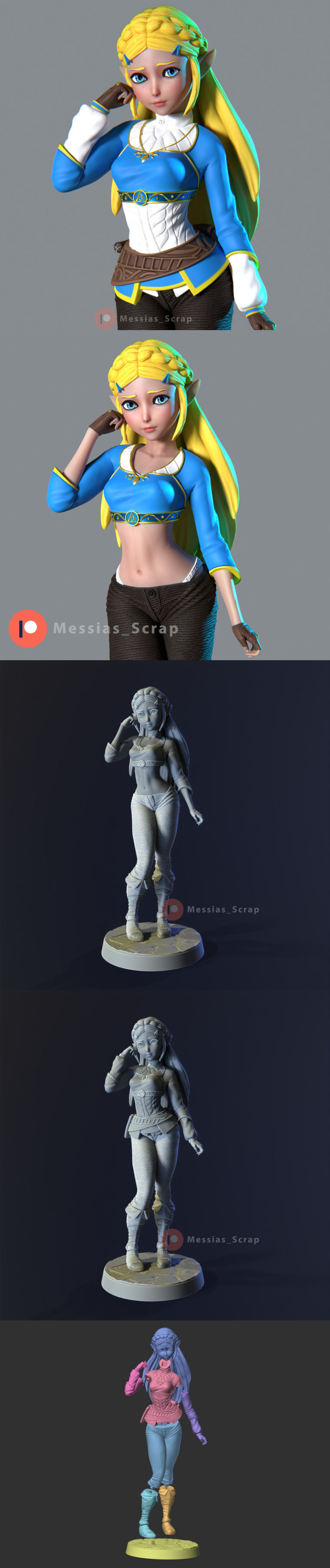 Desire FX 3d models | Princess Zelda – 3D Print Miniature