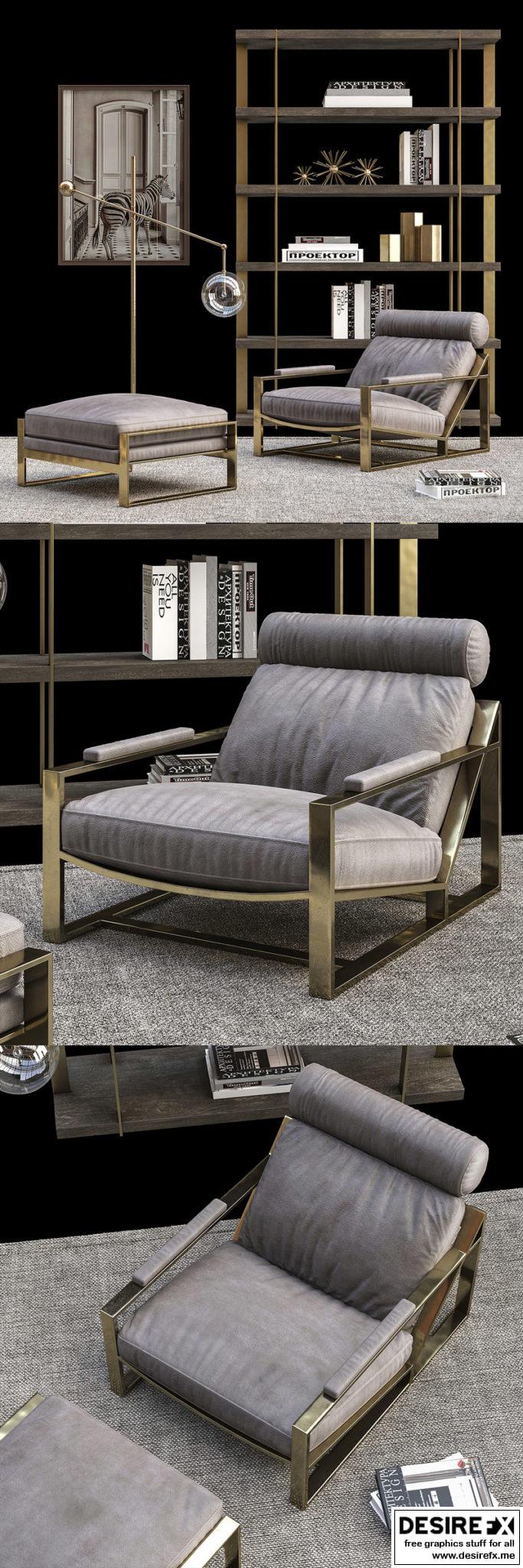 Desire FX 3d models | RH Living Room Set – 3D Model