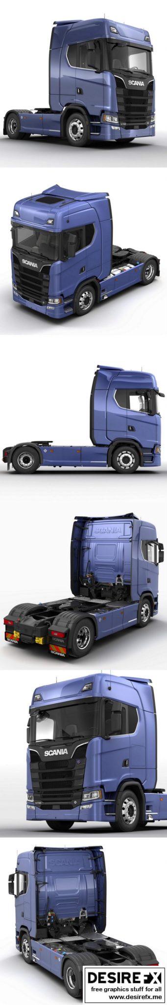 Desire FX 3d models | Scania S 730 Highline Tractor Truck 2-axle 2016