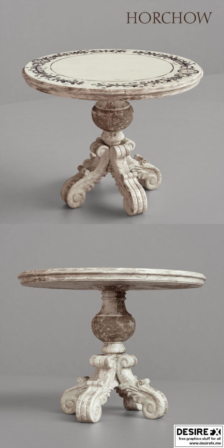 Desire FX 3d models | Table Horchow in Provence Style – 3D Model