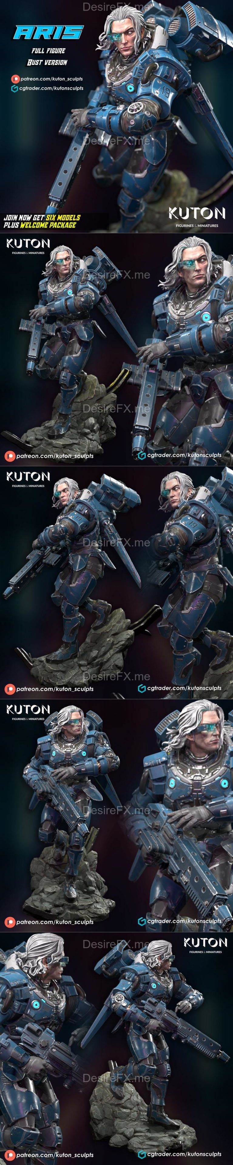 Desire FX 3d models | Captain Aris – Kuton – 3D Print Model STL