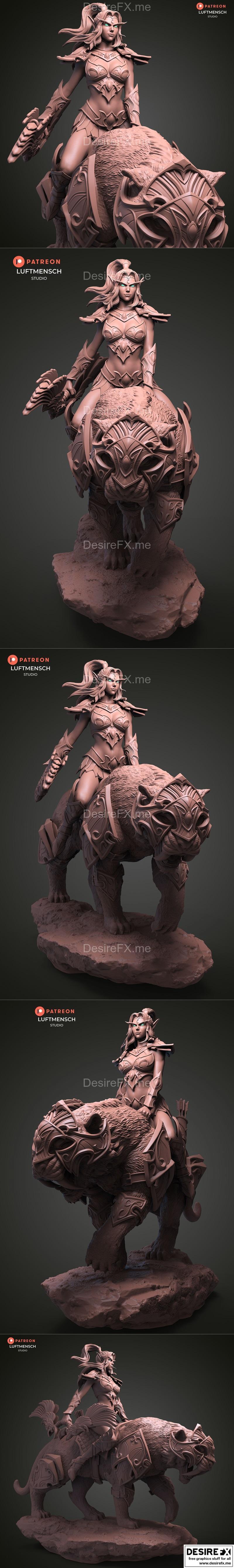 Desire FX 3d models | Tyrande and Ashalah – Luftmensch Studio – 3D ...