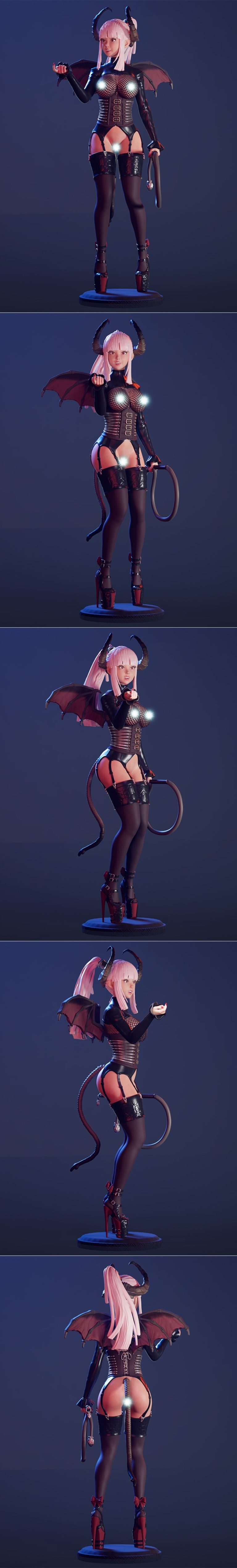 Desire FX 3d models | Sexy bdsm Succubus – A – 3D Print Model STL