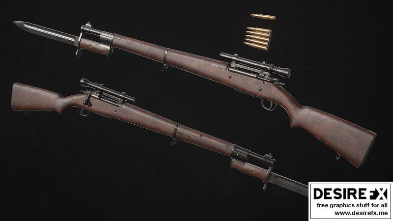 Desire FX 3d models | Springfield M1903 Sniper rifle