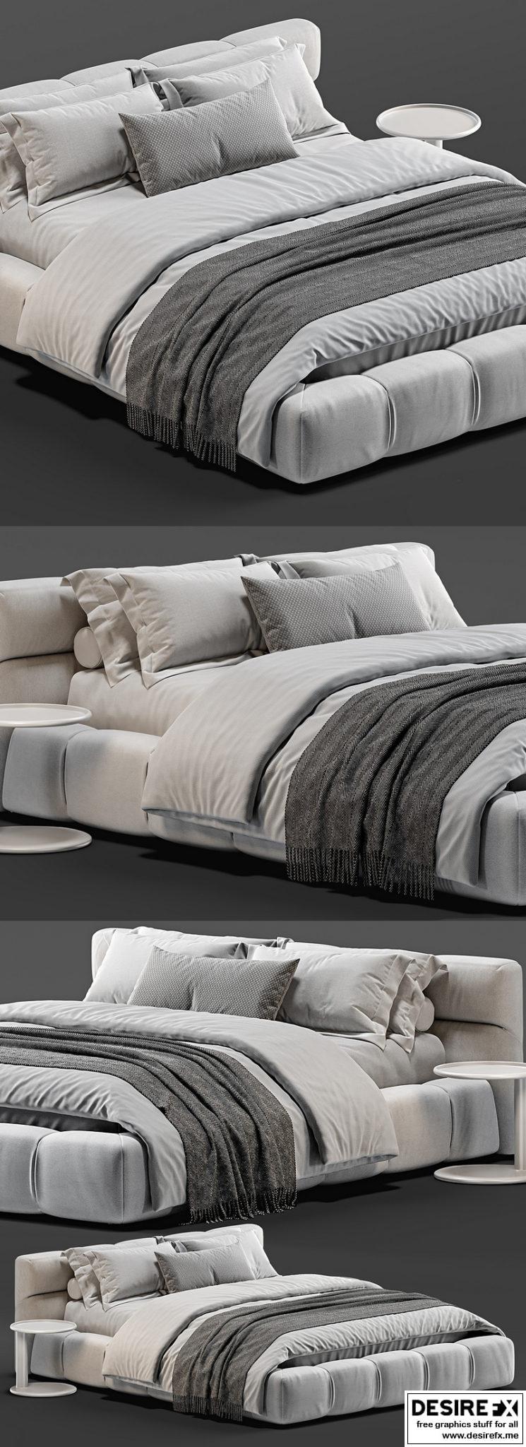 Desire FX 3d Models | B&B Italia Tufty Bed Vol 02 – 3D Model