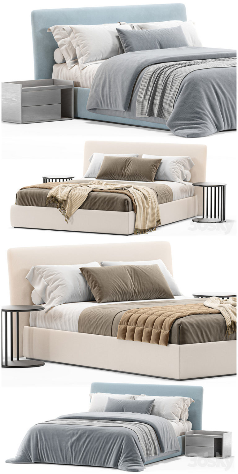 Desire FX 3d models | Bed Zalf SLIM – 3D Model