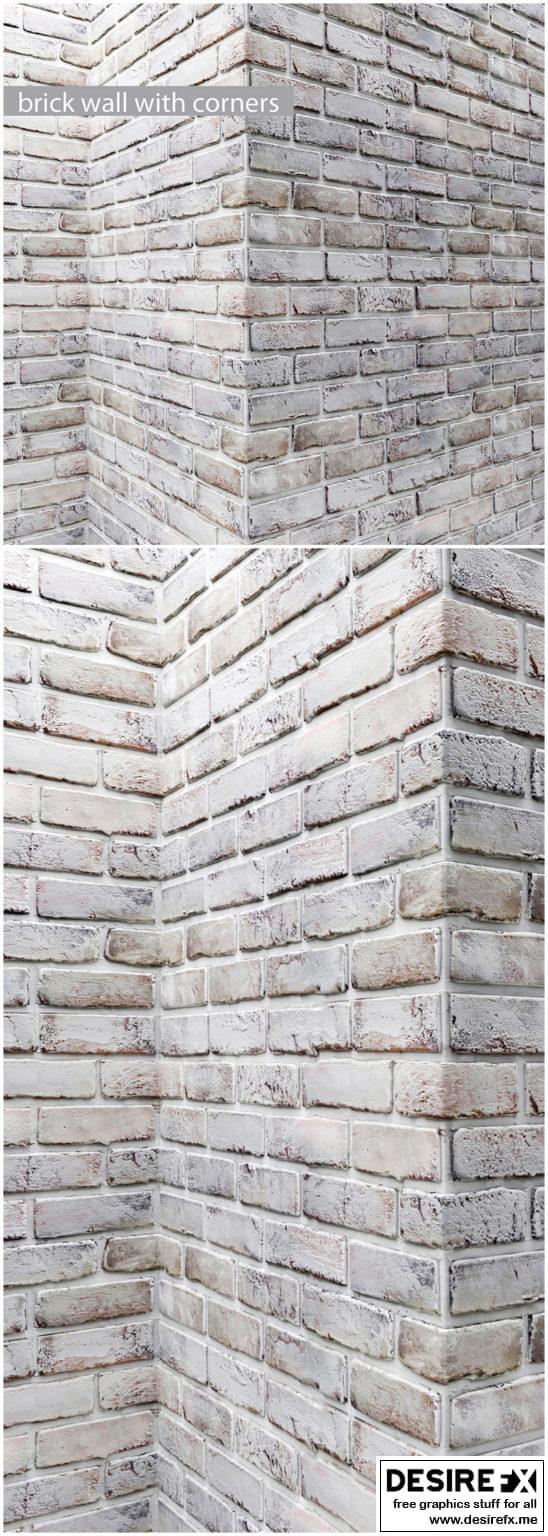 Desire FX 3d models | Brick wall with corners, Masonry, brick, loft ...