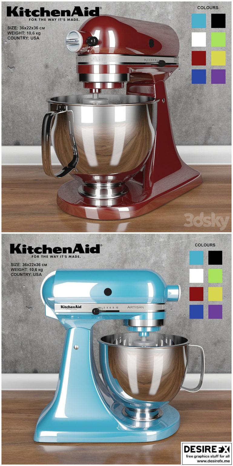 Desire FX 3d models | KitchenAid Artisan Mixer – 3D Model