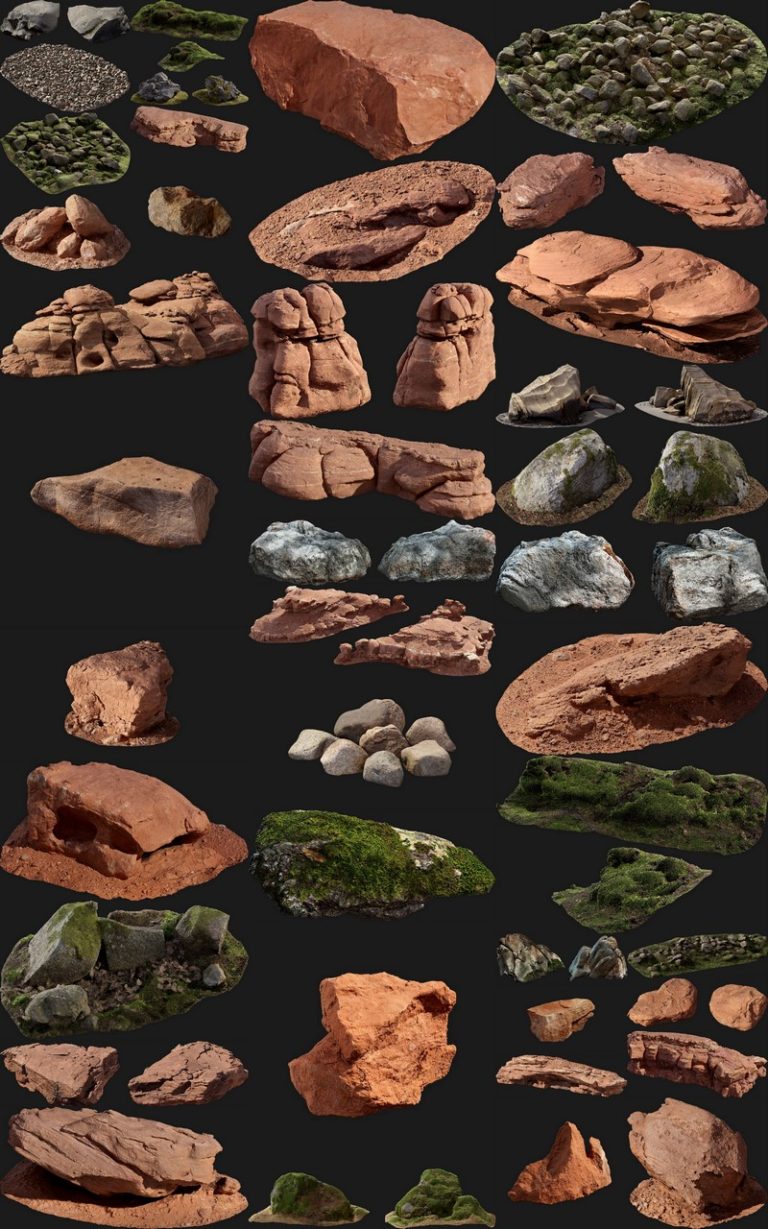 Desire FX 3d models | Megascans – 3D Rocks (Different Collections) – 3D ...