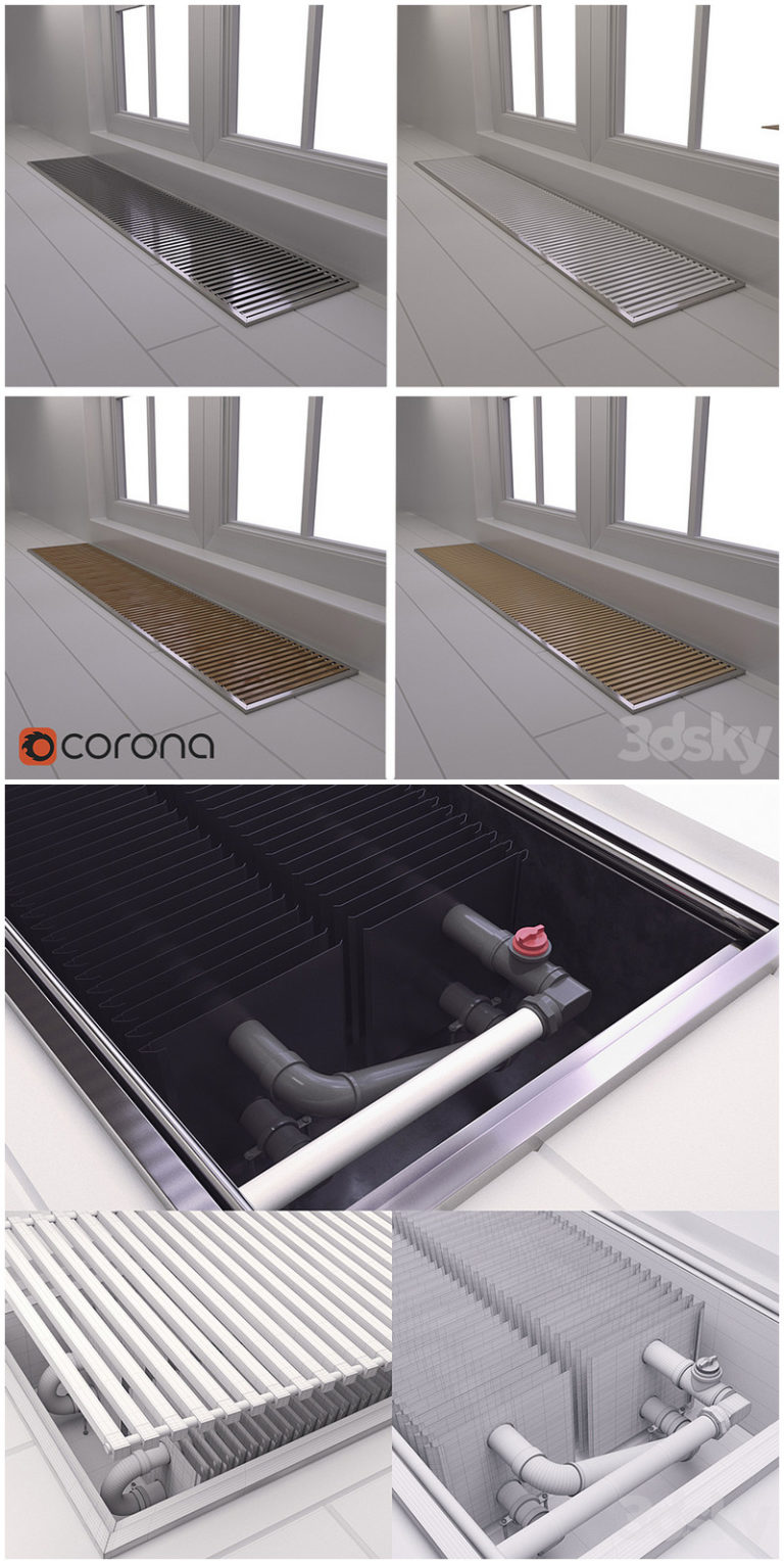Desire FX 3d models | Underfloor radiator – 3D Model