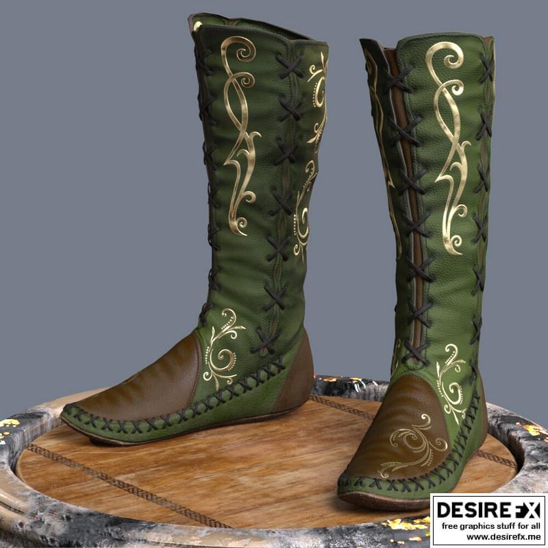 Desire FX 3d models | Fantasy Character Boots