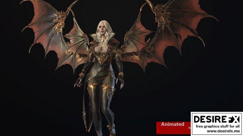 Desire FX 3d models | Vampire girl remastered pack