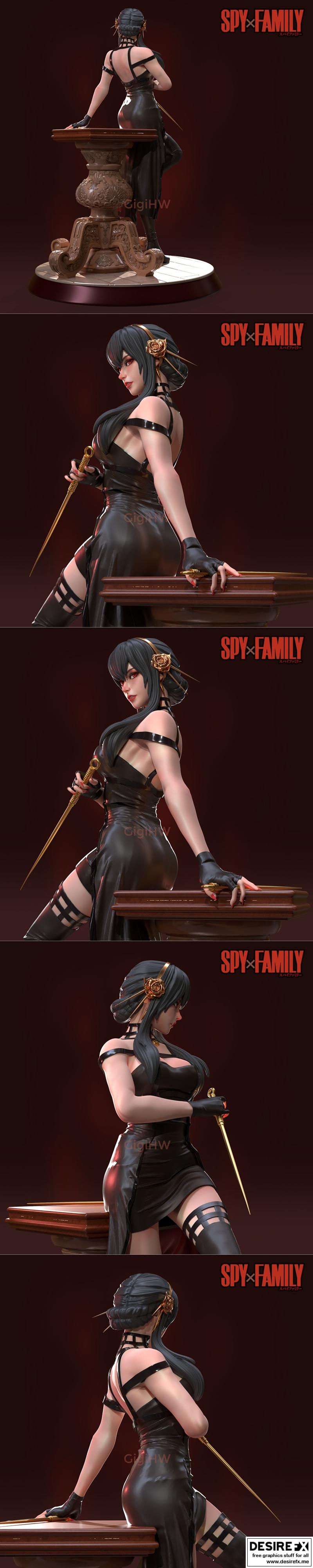 Desire FX 3d models | Yor Forger From SpyXFamily – 3D Print Model STL