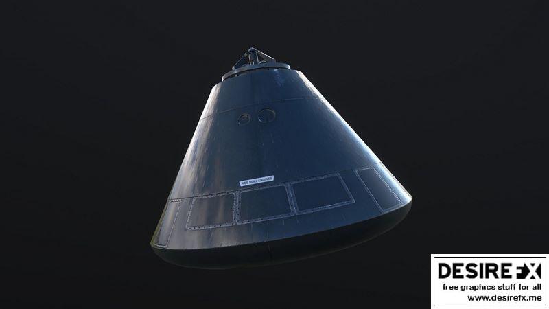 Command Module 3d Print Desire FX 3d models | Apollo Command Module Low-poly 3D model
