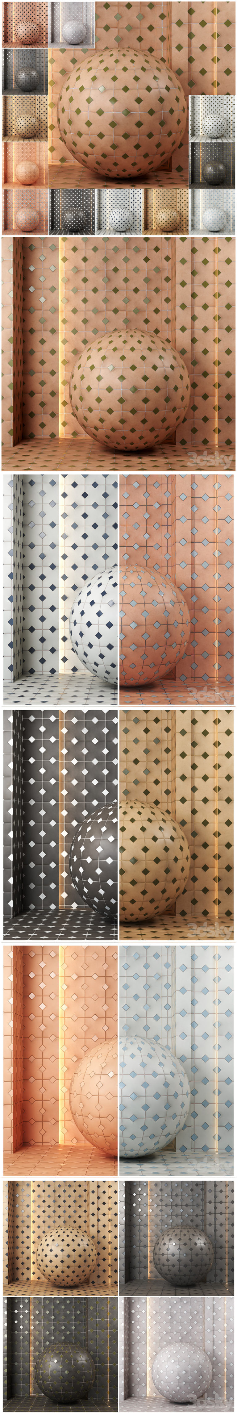 Desire FX 3d models | 4k 13color Equipe kasbah ceramics material ...