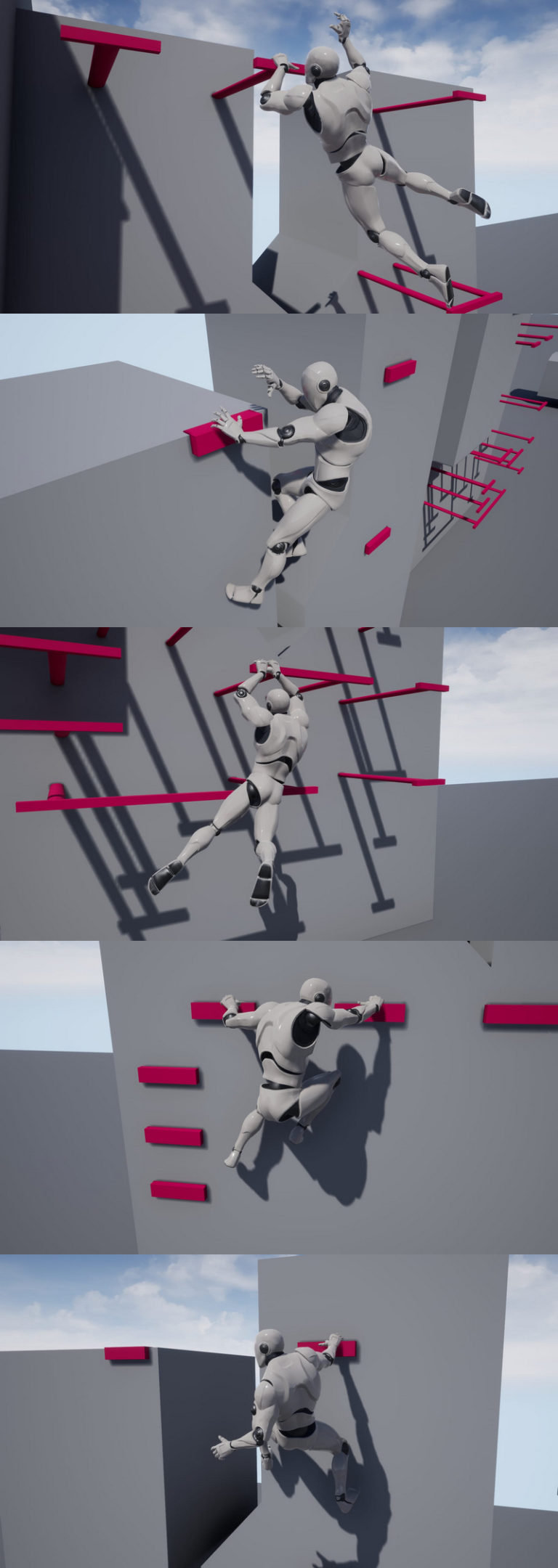 Desire FX 3d models | Action Adventure Ledge Climbing Animation Pack