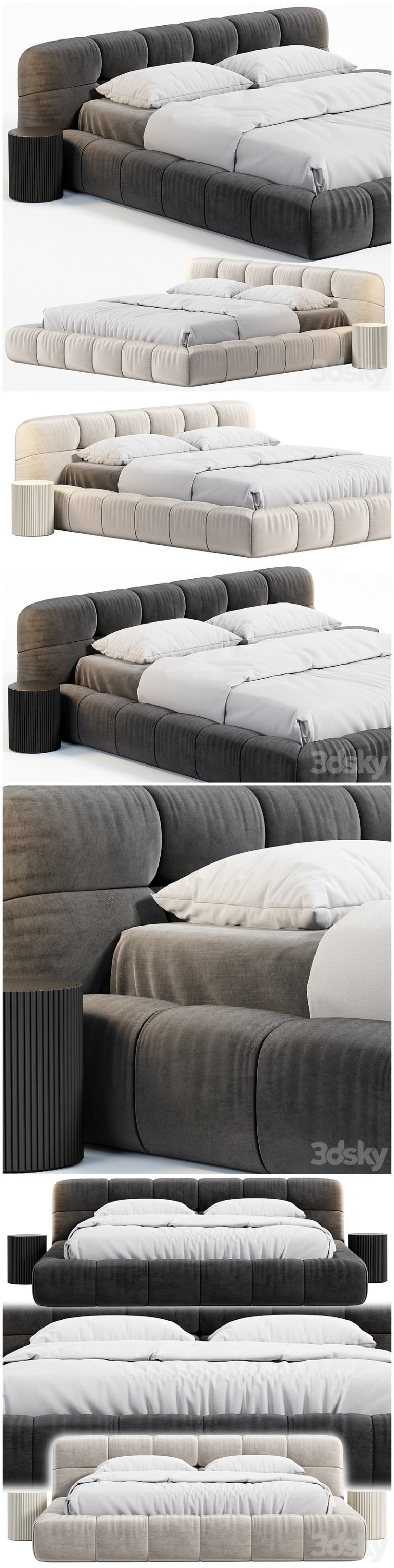 Desire FX 3d Models | B&B Italia Tufty Bed – 3D Model