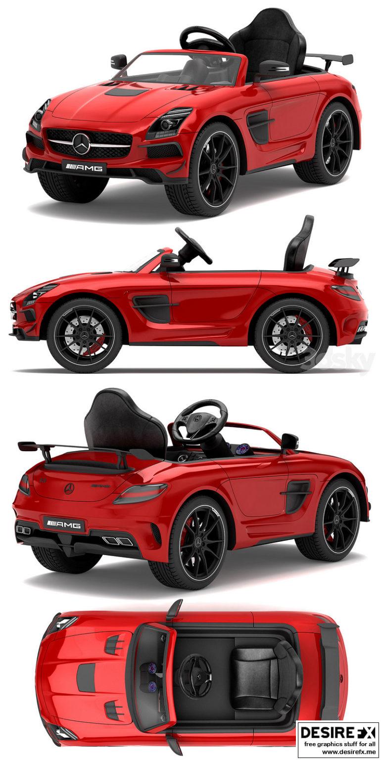 Desire FX 3d models | Children’s electric car Mercedes-Benz SLS AMG ...