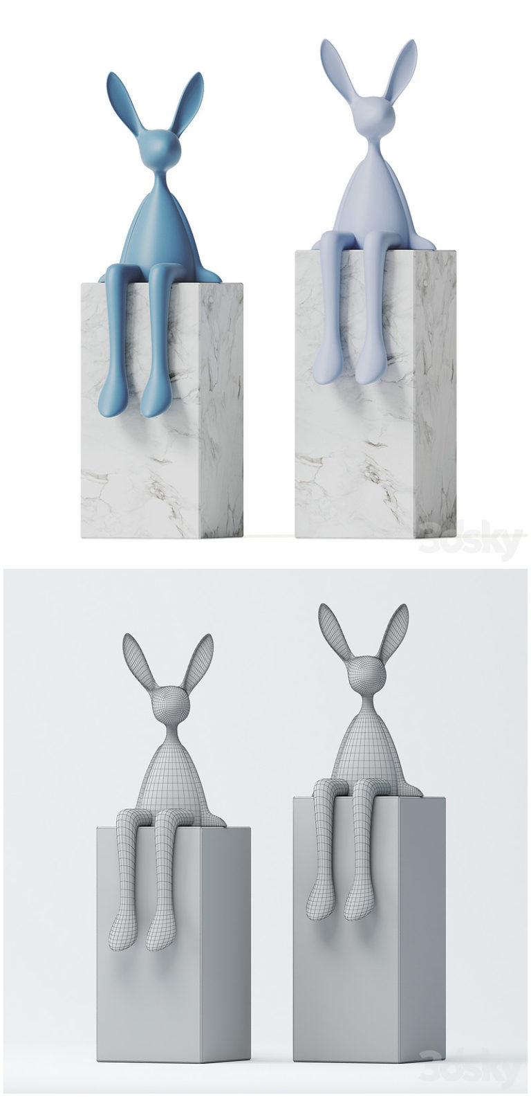 Desire FX 3d models | Rabbit Sculpture – 3D Model