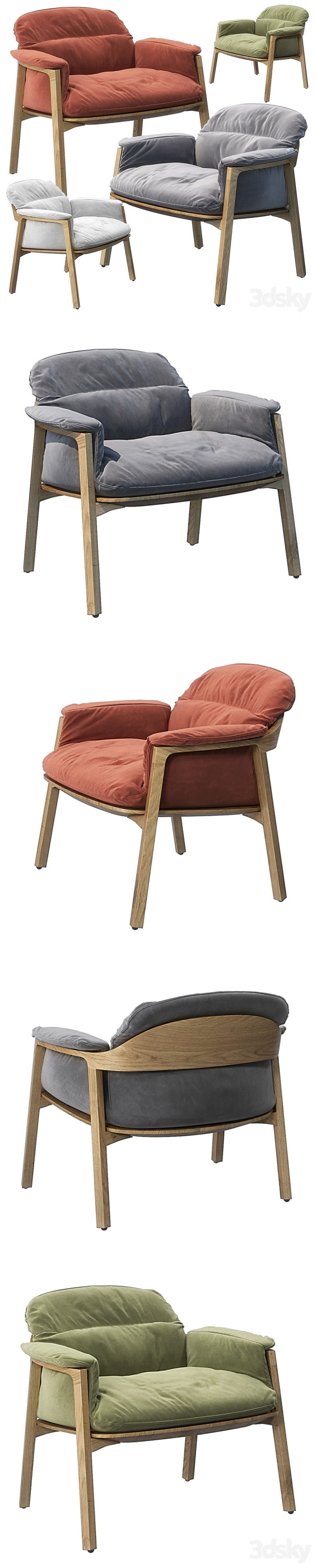 Desire FX 3d models | Tribu Nomad Easy chair – 3D Model