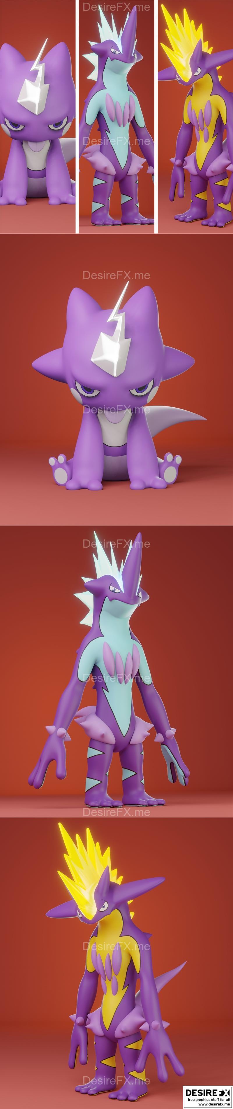 pokemon toxel evolution pack 3D model 3D printable