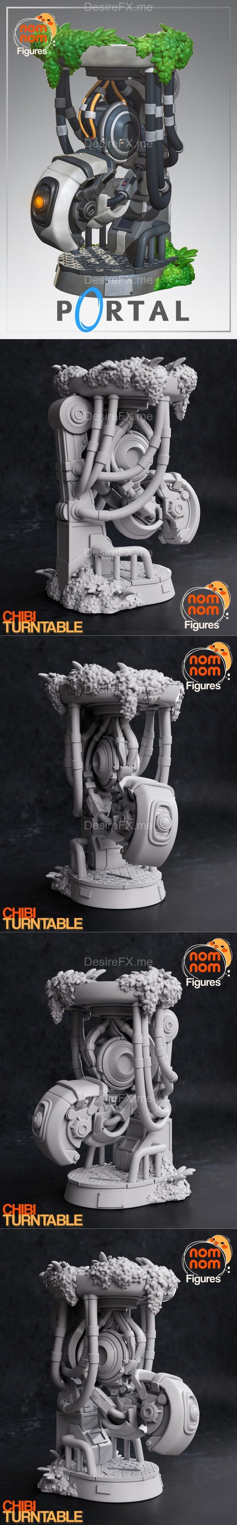 Desire FX 3d models | Nomnom Figures – GlaDOS from Portal – 3D Print ...