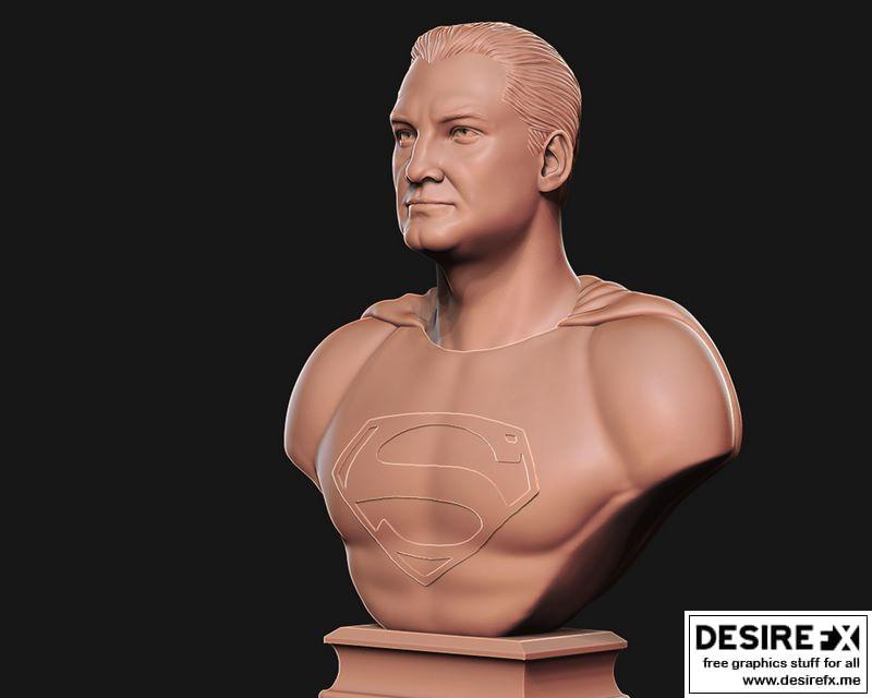 Desire FX 3d models | George Reeves as Superman American actor bust ...