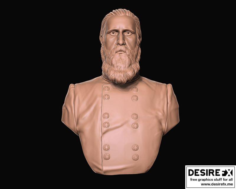 Desire FX 3d models | John Bell Hood General of the Confederate Army ...