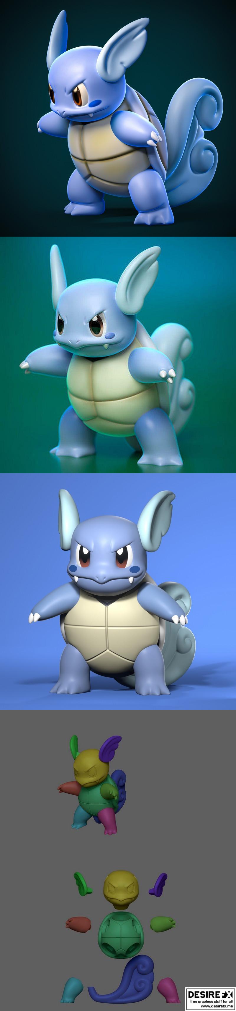 Desire FX 3d models  Pokemon Toxel Evolution Pack – 3D Print Model STL