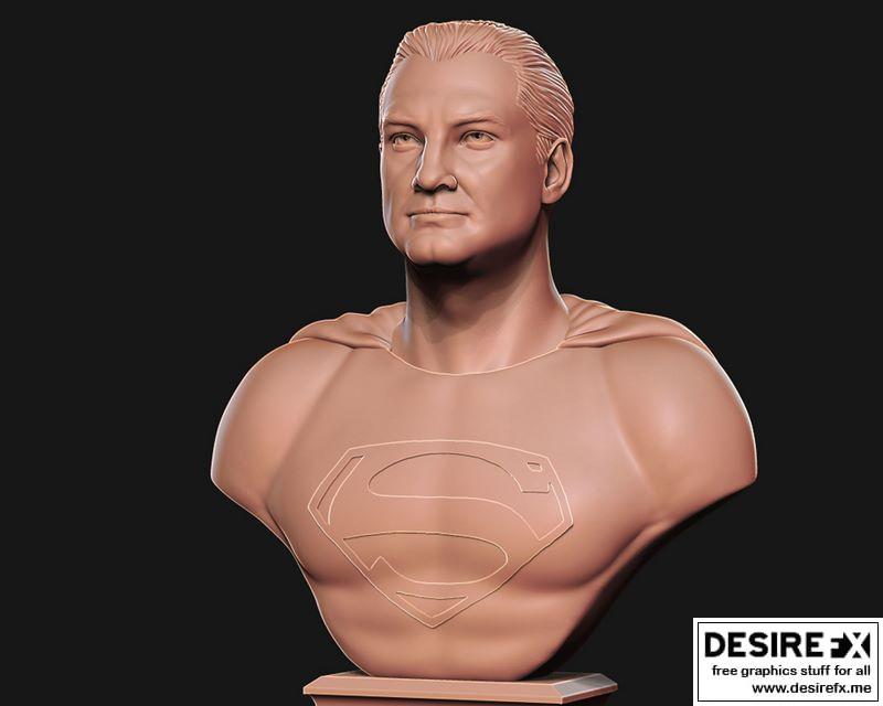 Desire FX 3d models | George Reeves as Superman American actor bust ...