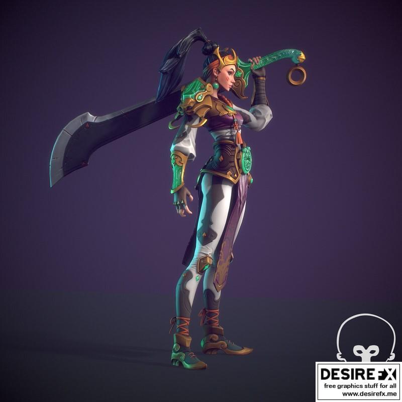 Desire FX 3d models | Tibet Dragon Real time Character