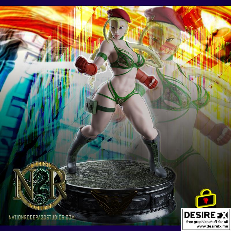 Cammy White, 3D printed Statue, Street Fighter