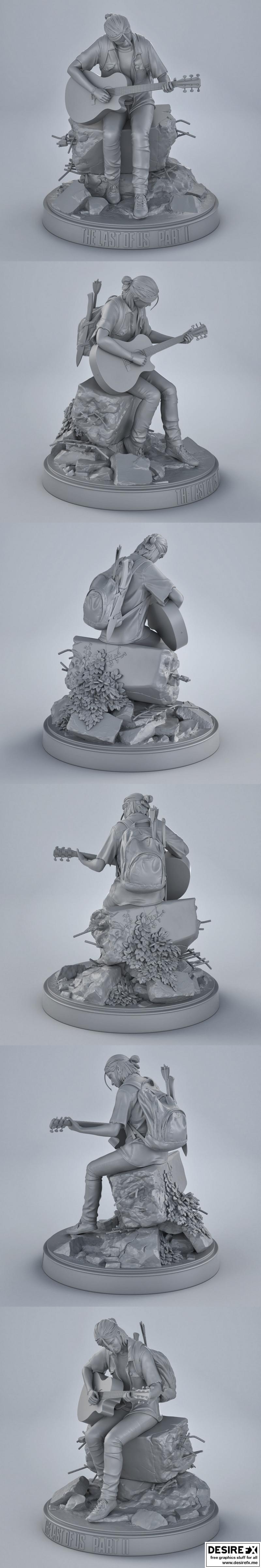 Desire FX 3d models | Ellie – The Last of Us Part 2 – 3D Print Model