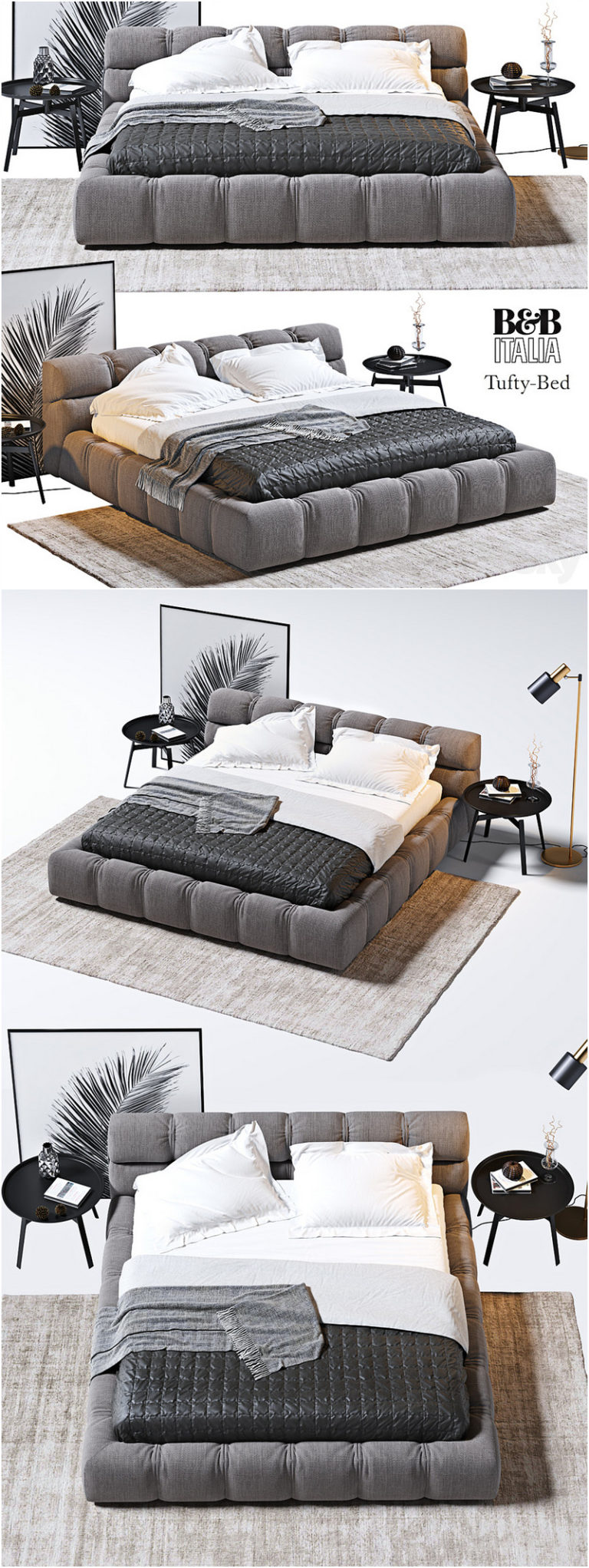 Desire FX 3d Models | Tufty Bed B & B Italia – 3D Model