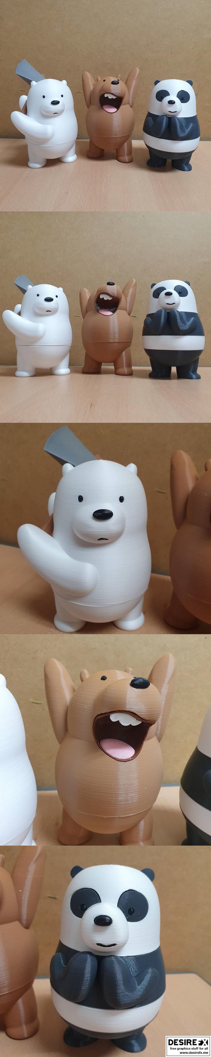 Desire FX 3d models | We Bare Bears – 3D Print Model