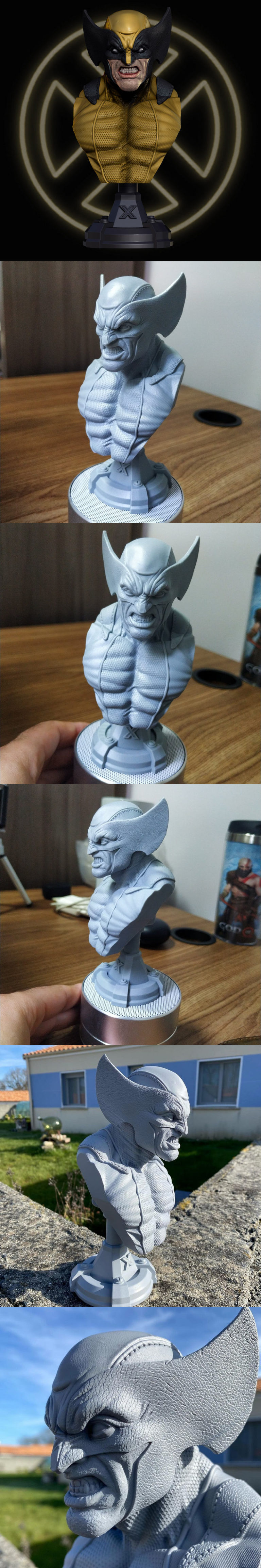 Desire FX 3d models | Wolverine Bust – 3D Print Model