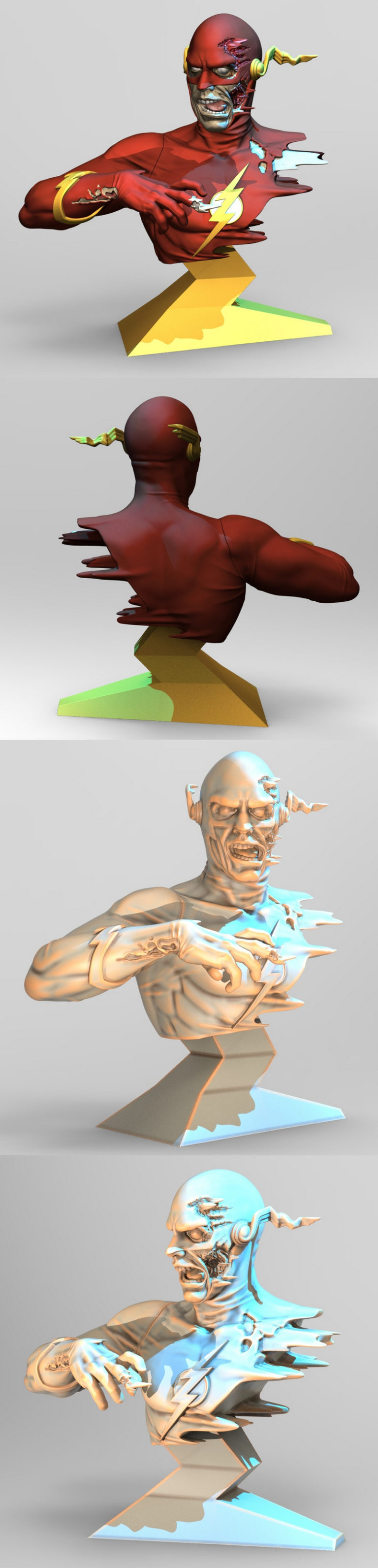 Zombie Flash Desire FX 3d models | Zombie Flash Bust – 3D Print Model