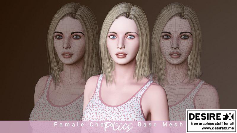 Base Mesh Female - Low Poly