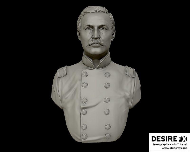 Desire FX 3d models | General John Buford US Army Cavalry Officer bust ...